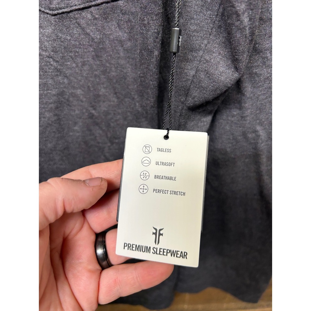 Frye Premium Sleepwear Men's Jersey Notch Collar Top Lounge Shirt - Small - Picture 5 of 8
